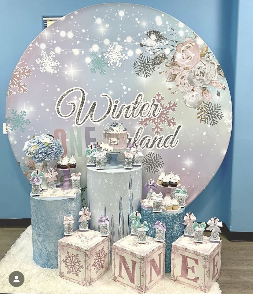 A bunch of goodies in white color from Winter Land
